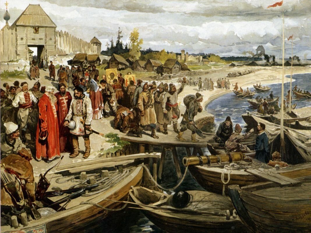 История 16 17. «Поход Ермака» (1907 г.) Лебедев. Клавдий Лебедев поход Ермака 1907г.. Строгановы и Ермак. Донской казак 17 века Степана Разина.