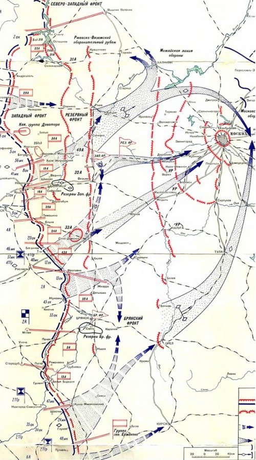 Брянская операция 1943 карта