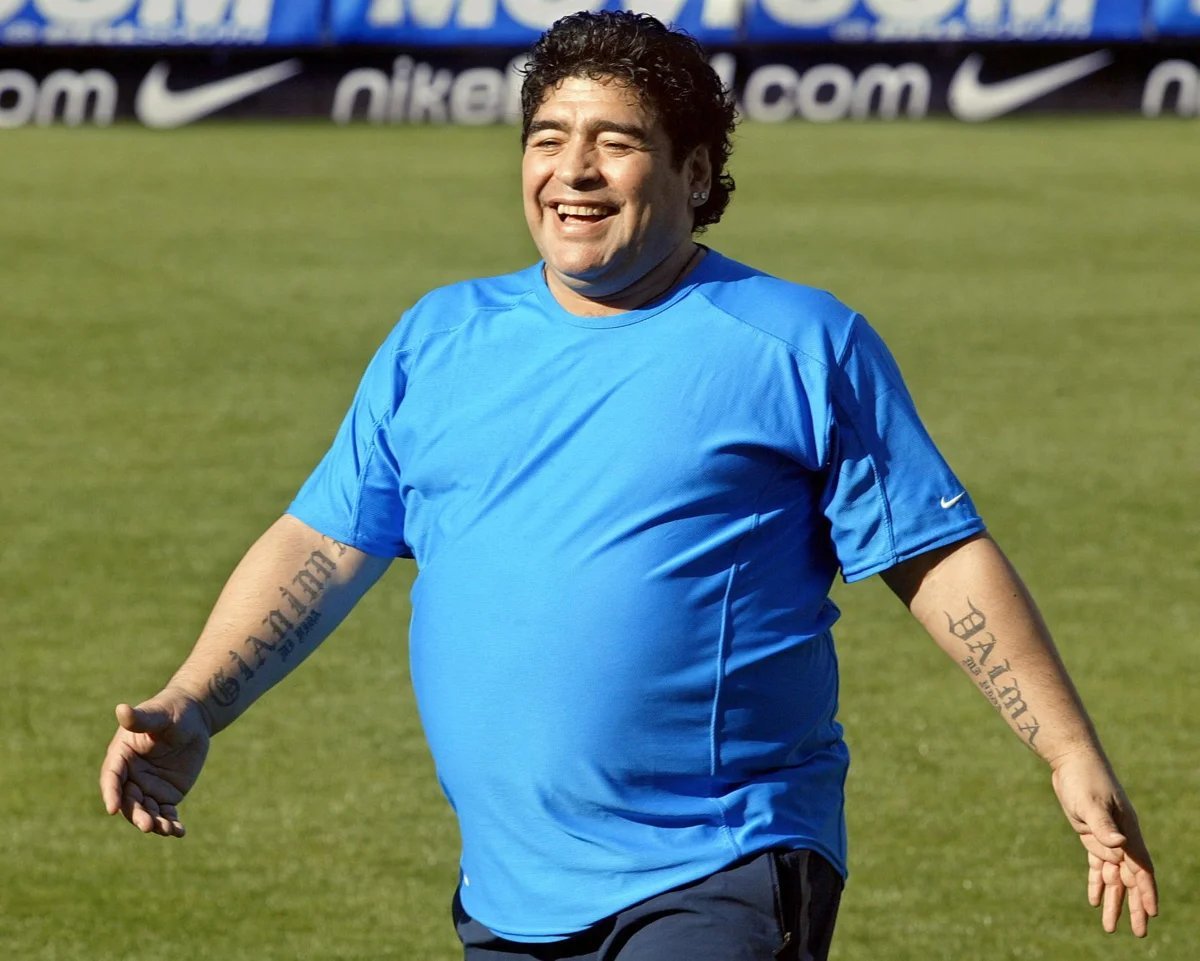 Диего Марадона толстый