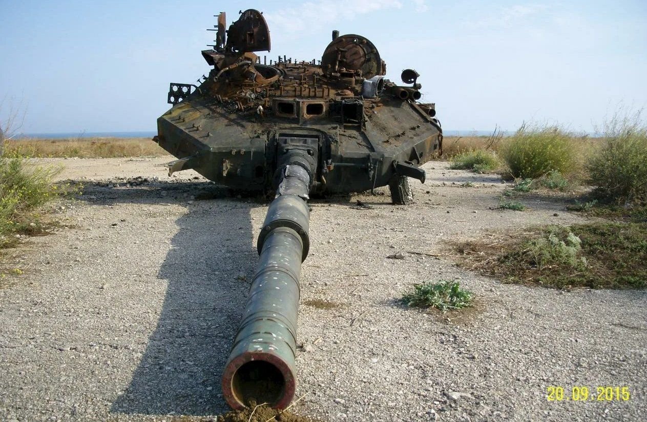 T 72 Turret Blown Off