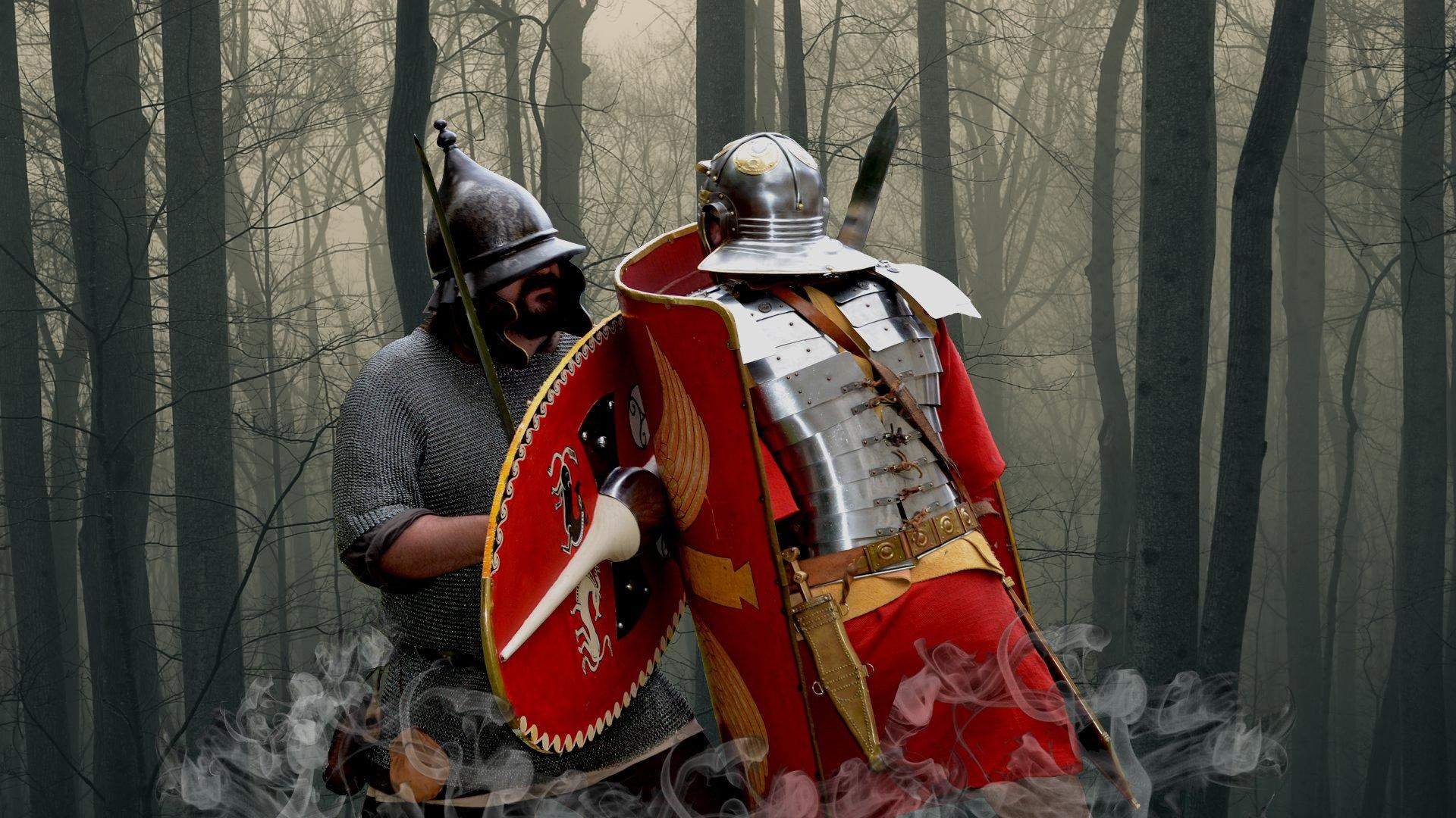 Римские легионеры против рыцарей