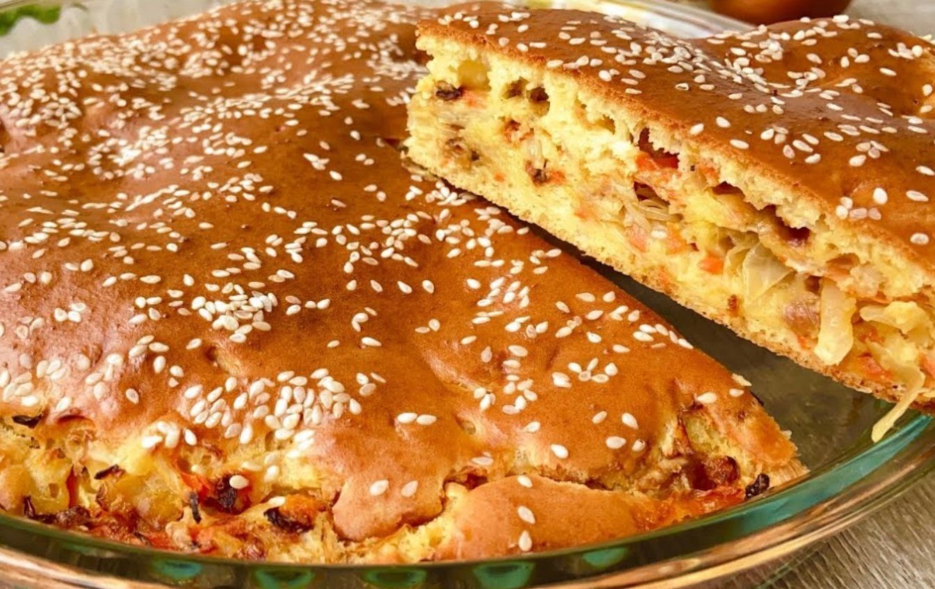 Рубленый пирог с начинкой
