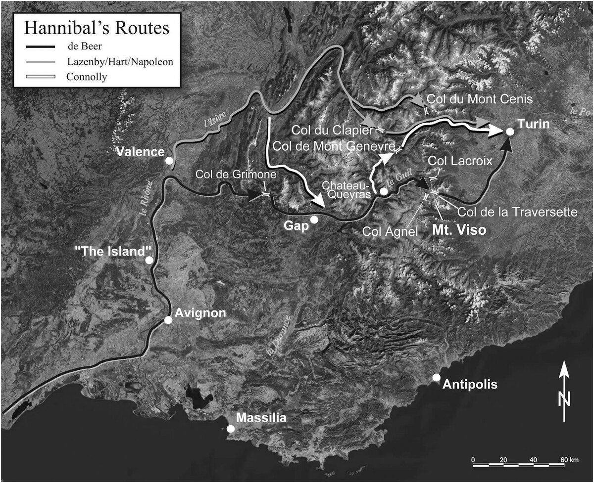 Переход ганнибала через альпы карта