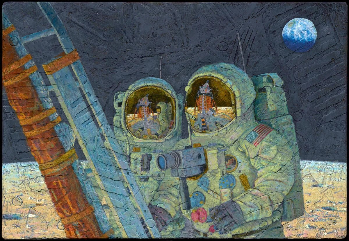 Самый известный космонавт художник. Хуан Хименес художник космонавт. Космические сюжеты в картинах. Картины о космосе и космонавтах.