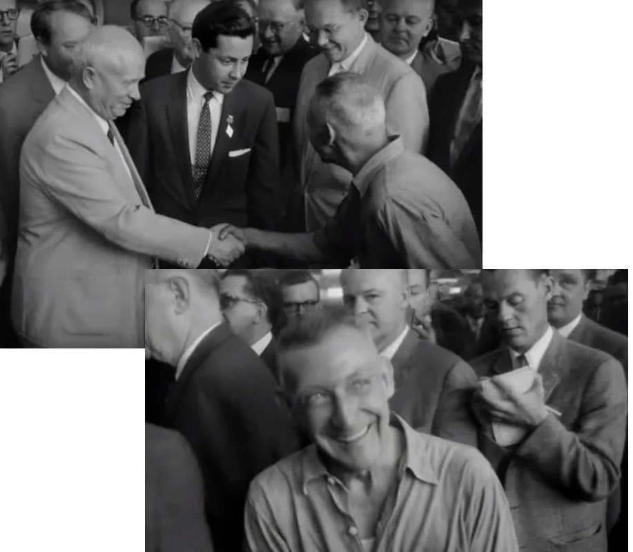 В 1960 году одна итальянская фирма сделала весьма эффективную рекламу использовав фото хрущева
