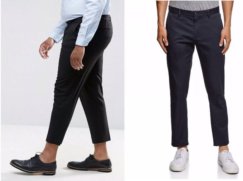 Правильная длина брюк у мужчин с туфлями