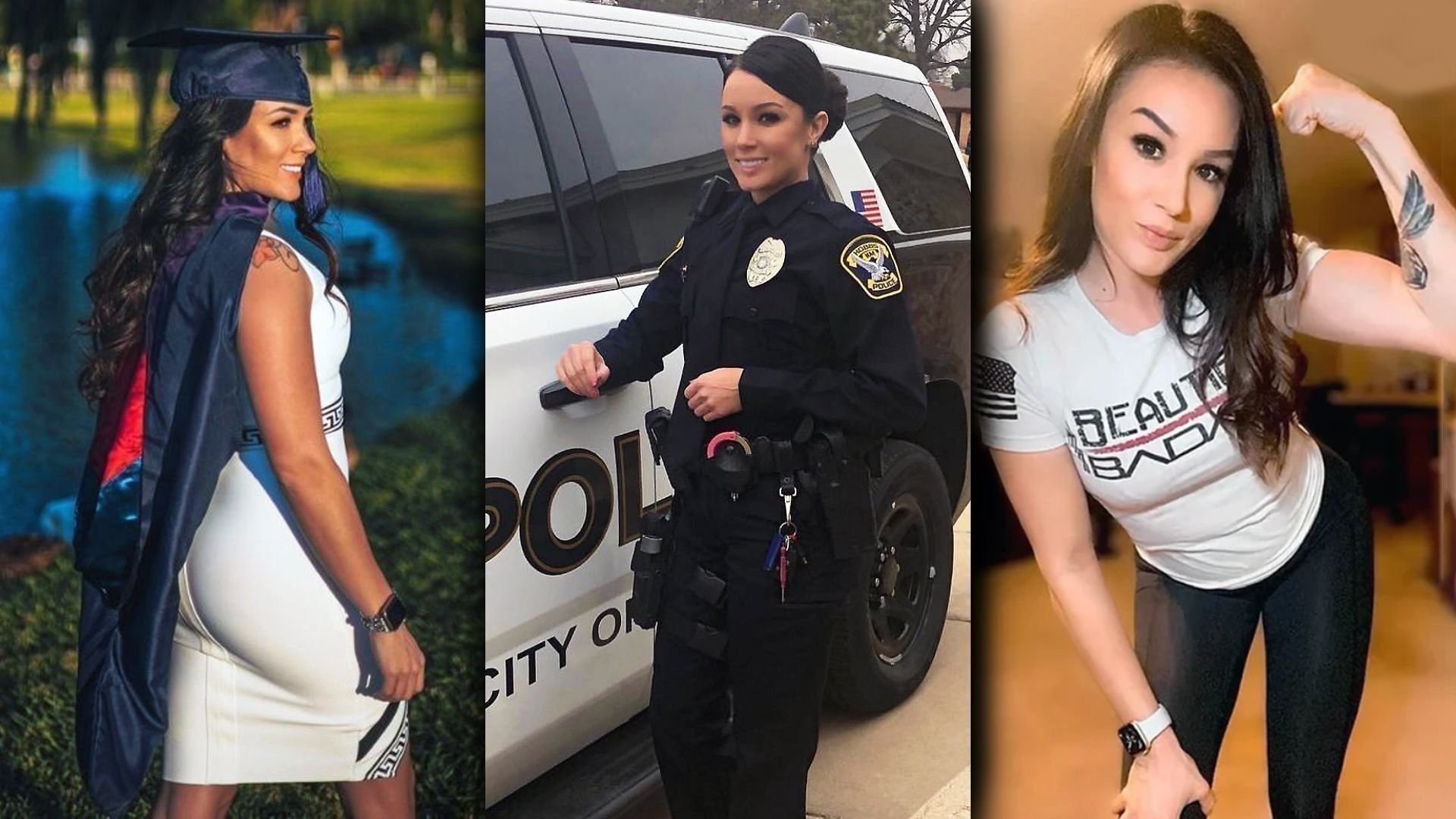 Блюститель спортивных законов. Офицер полиции. Девушки в полиции в США бикини.