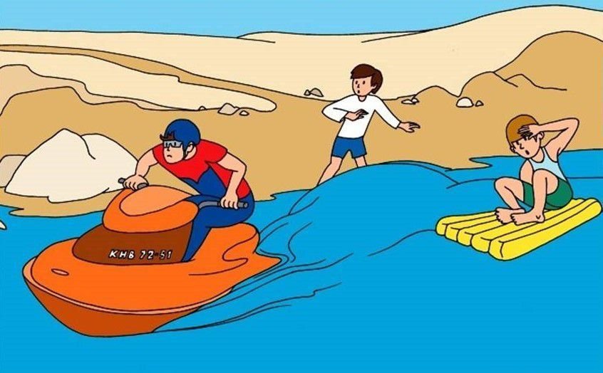Правила поведения на воде рисовать
