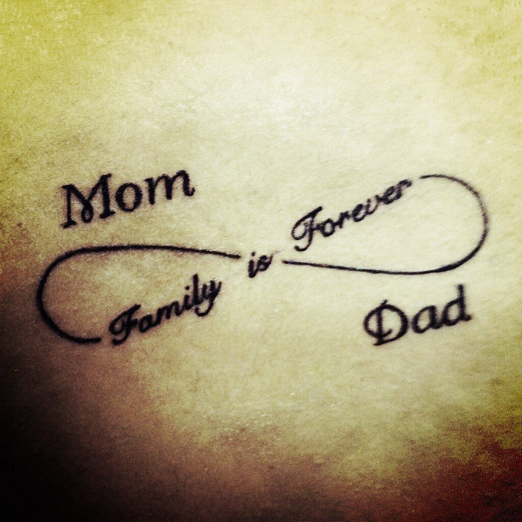 Татуировка мама надпись