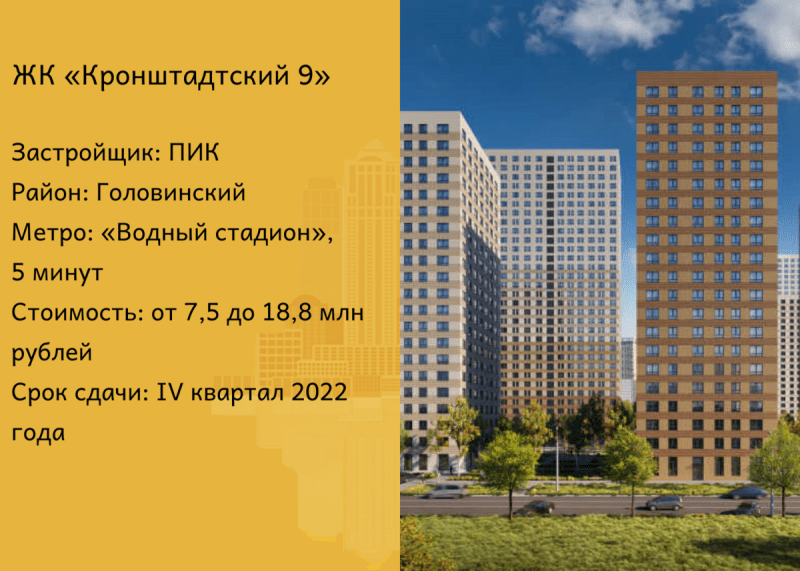 Новые проекты пик в москве старт продаж