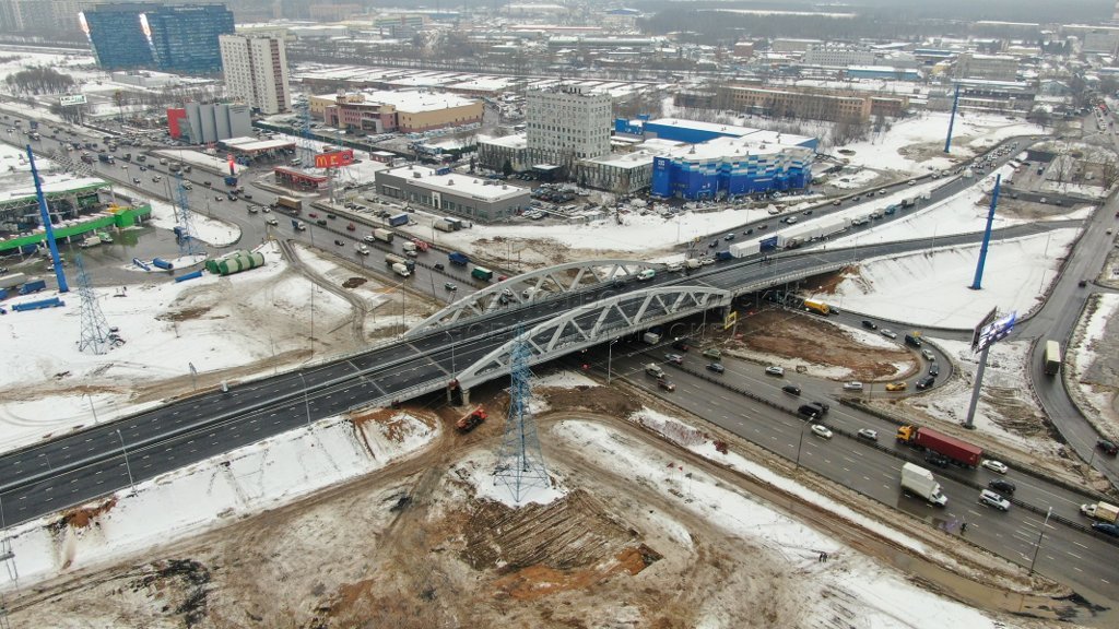 План развязки на ленинградском шоссе в химках