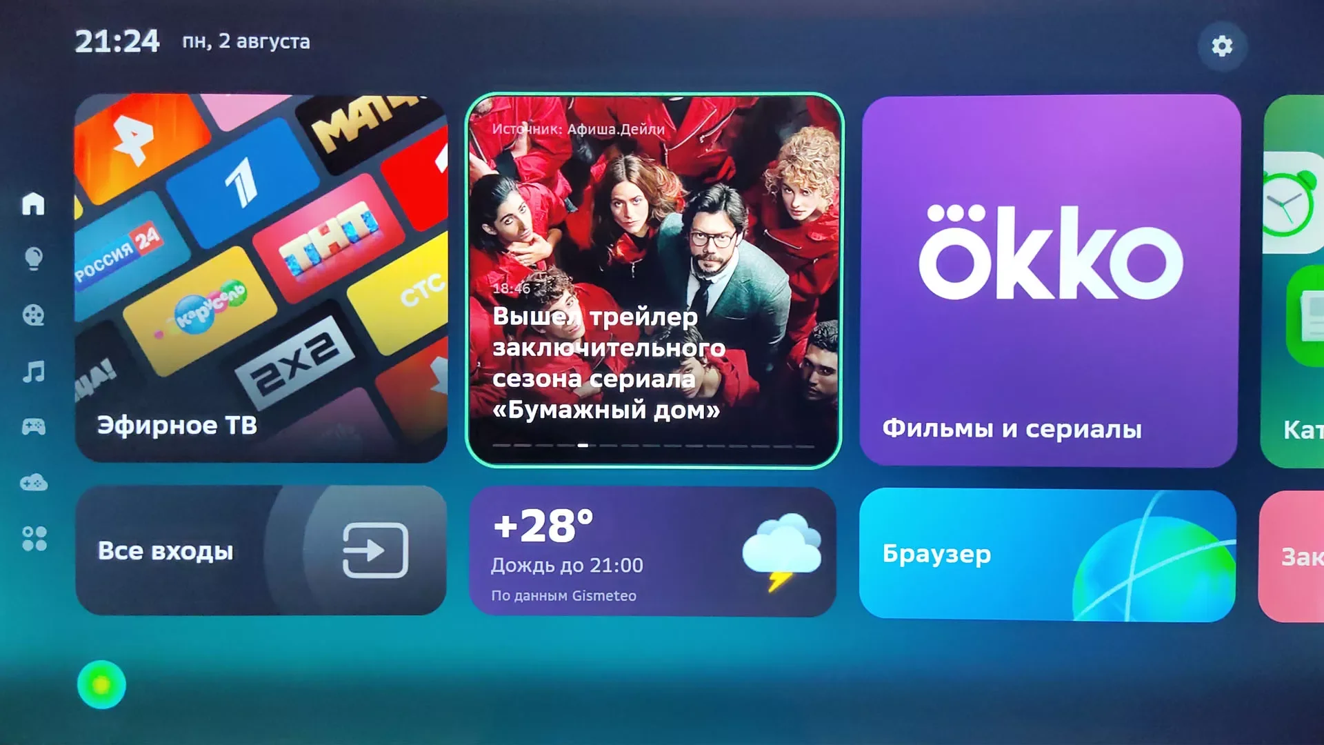 салют тв плюсы и минусы
