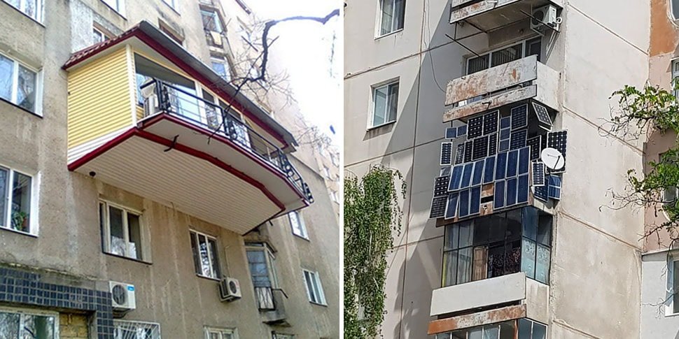 Смешные, чудовищные и загадочные. Подборка балконов, хозяева которых  проявили смекалку | Рекомендательная система Пульс Mail.ru