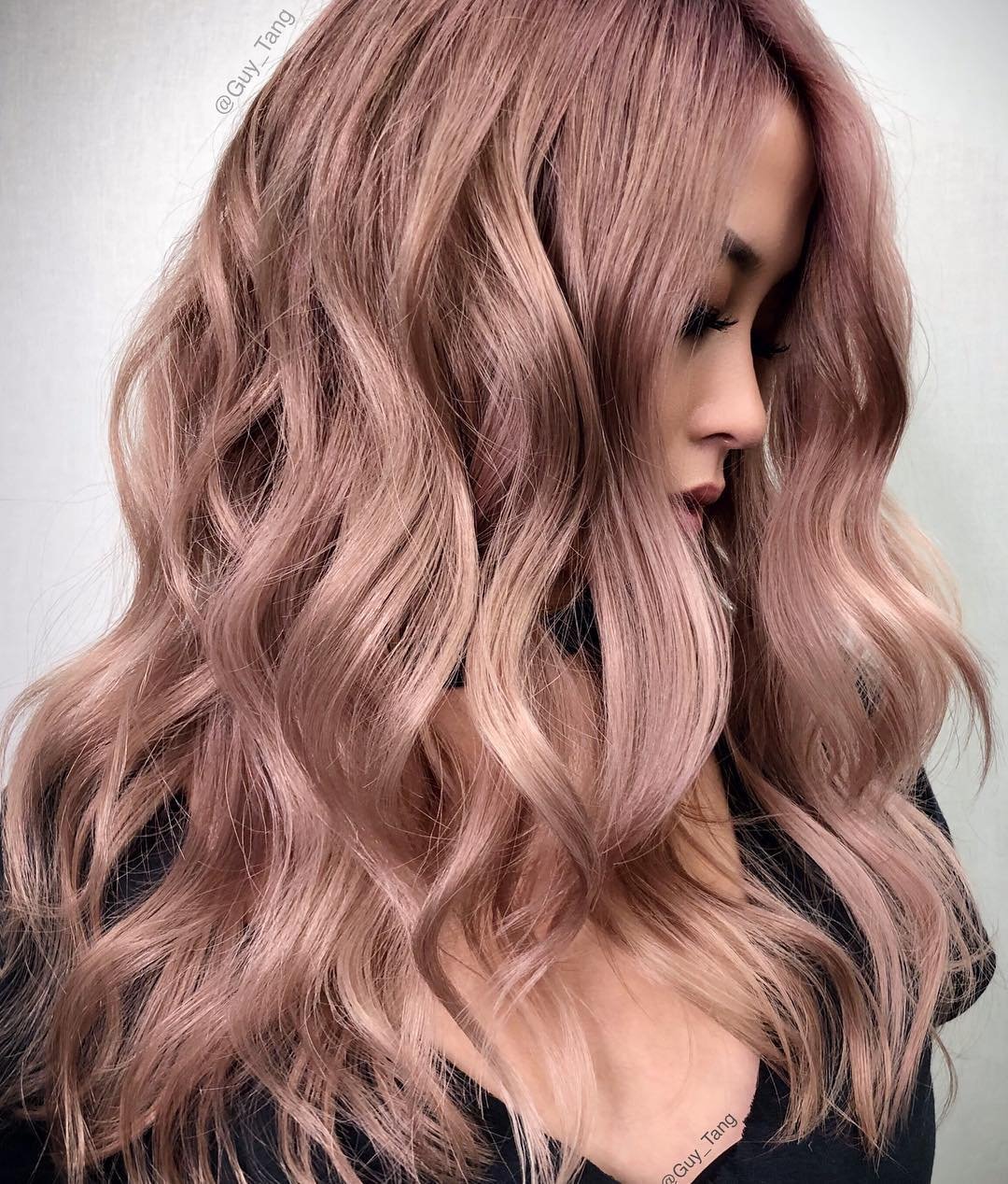 Как получить розово коричневый цвет на волосах