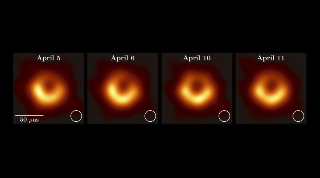 Фотография черной дыры в центре млечного пути