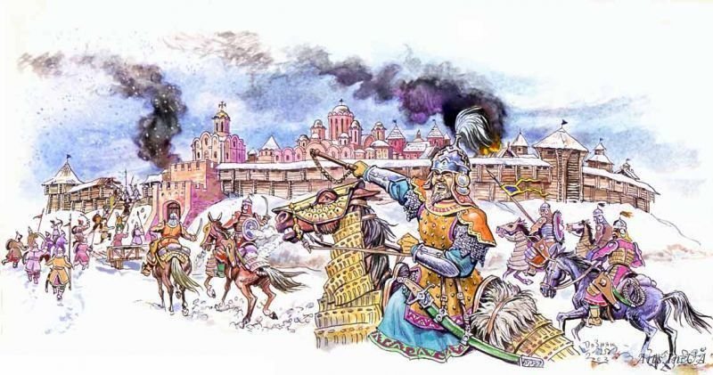 Осада какого города изображена на картинке