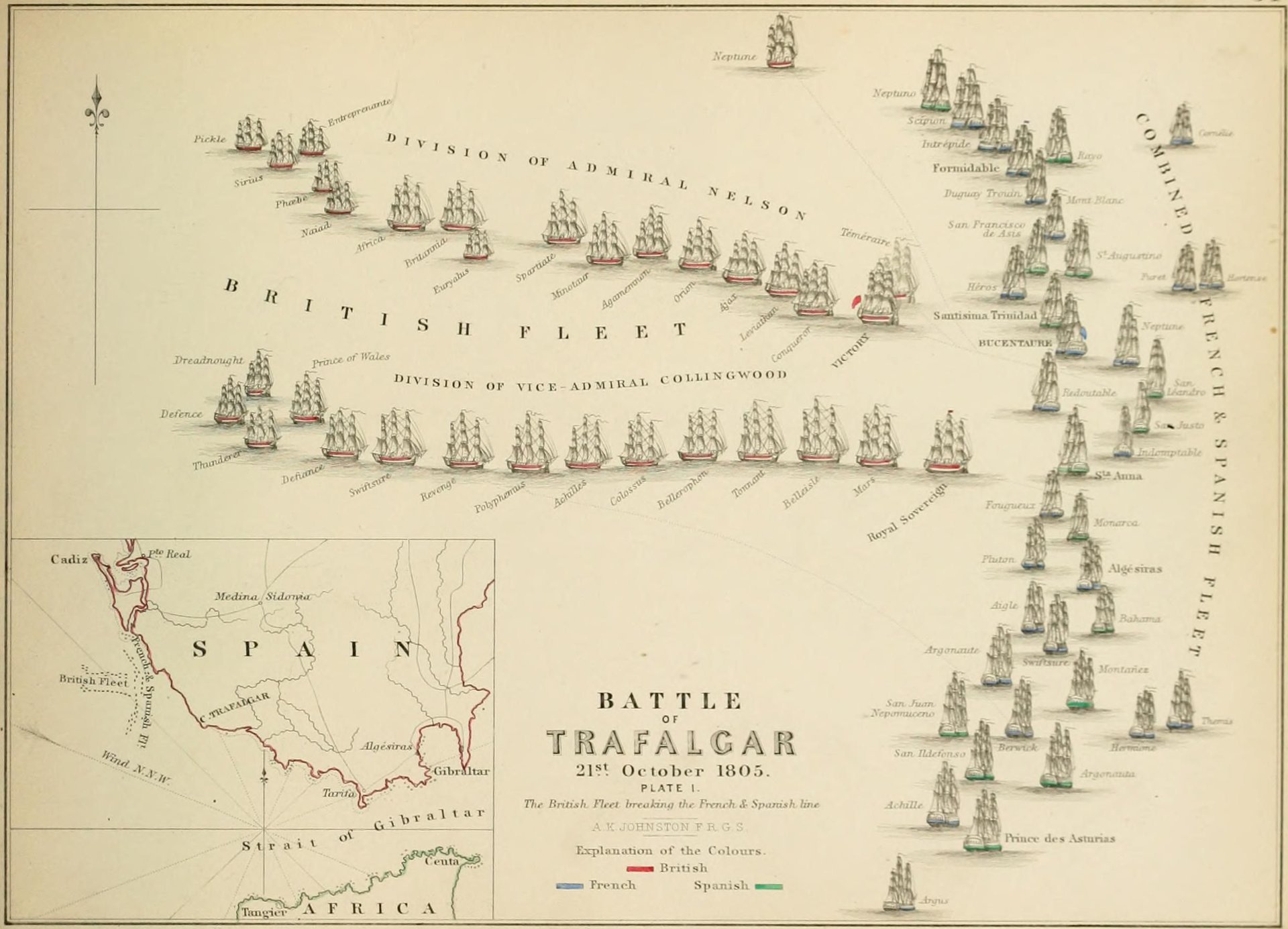 Карта 1805 года