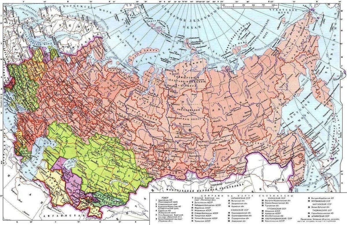 Подробная карта ссср в высоком разрешении