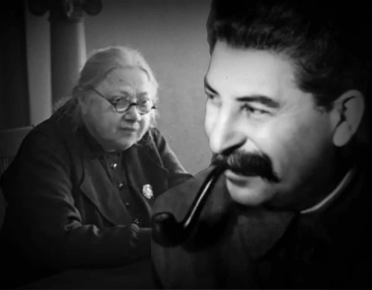 Крупская и Сталин