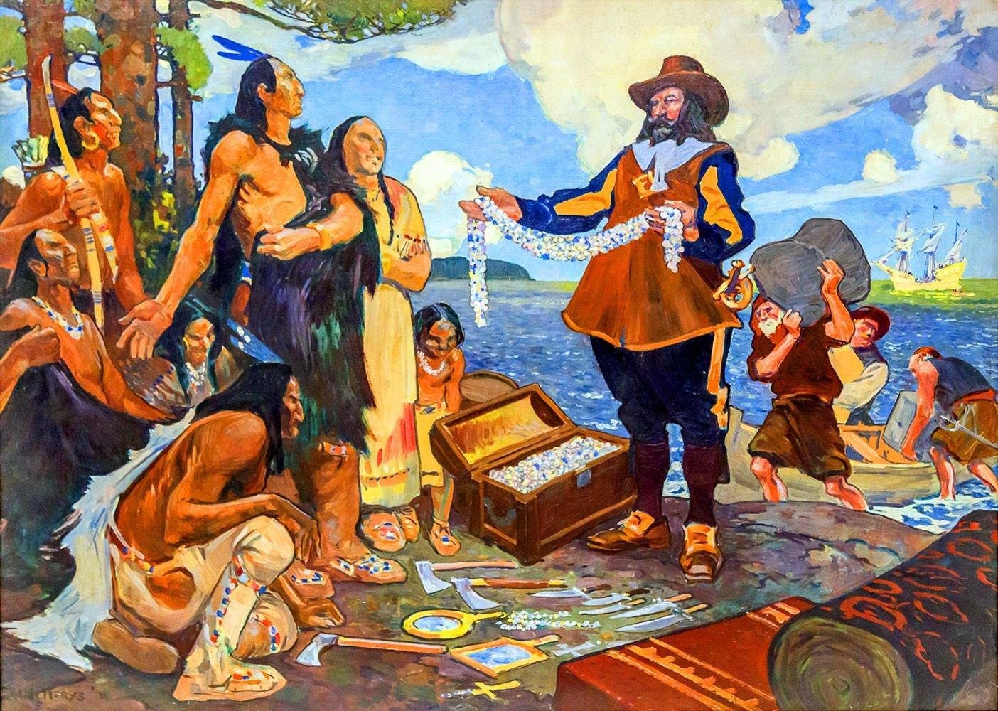 Как мужик золото менял презентация 1 класс. Колумб и индейцы. Колумб и аборигены. Колумб бусы для индейцев.