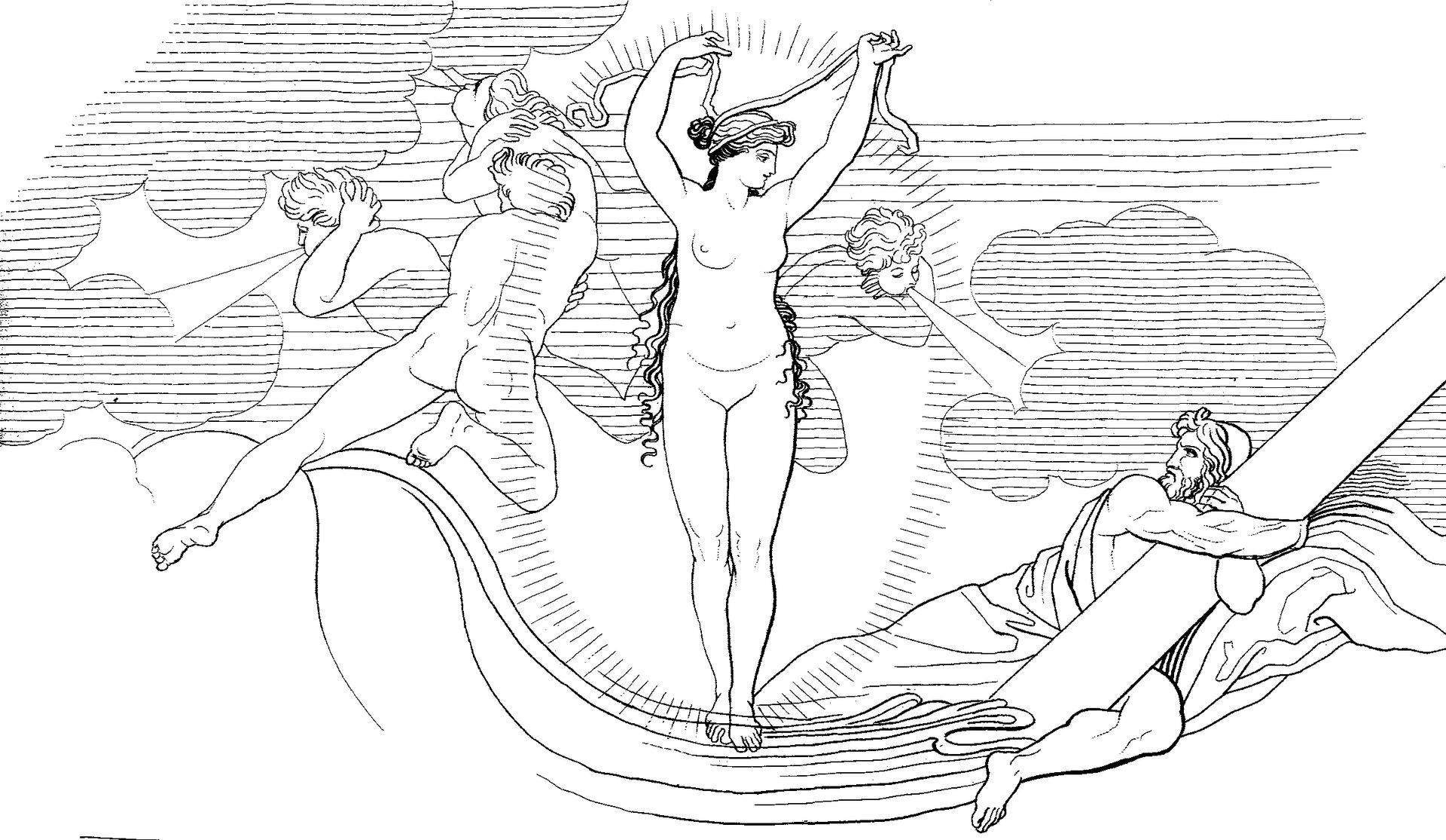 Джон Флаксман - Одиссей и Цирцея