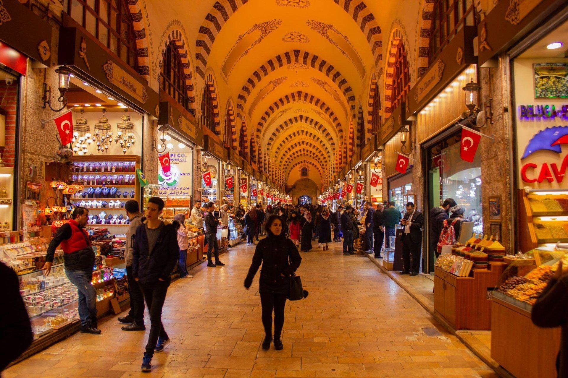 Египетский базар в стамбуле фото