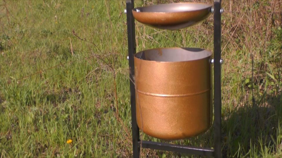 Урна из фреонового баллона чертежи