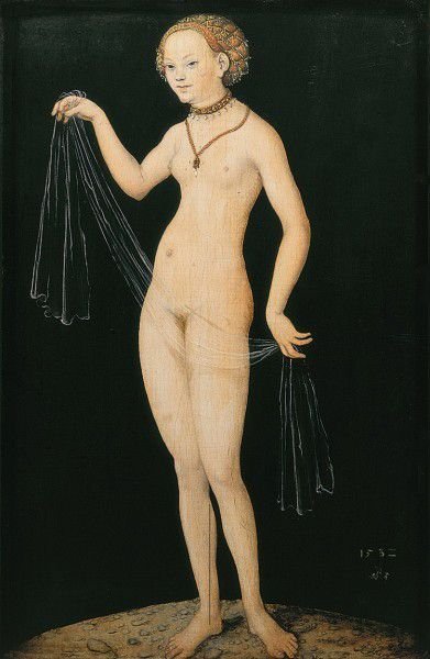 Лукас Кранах Старший. Венера с вуалью. 1532 г.