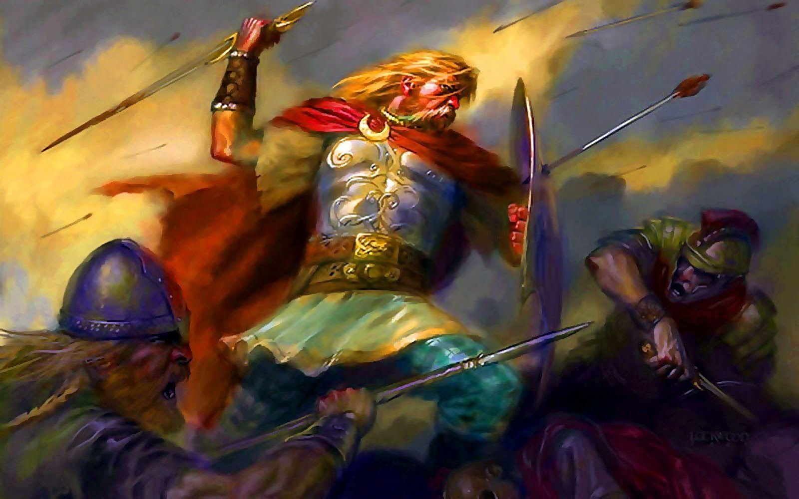 Славянский воин после боя