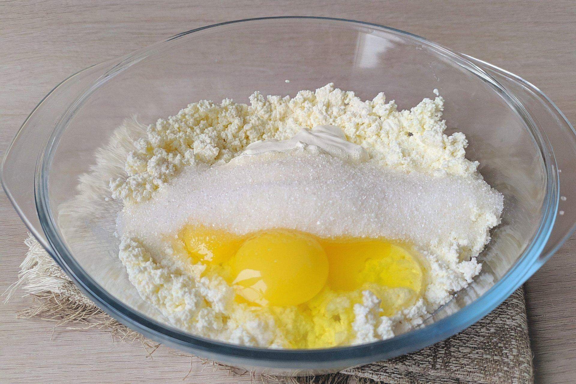 Банан яйцо мука