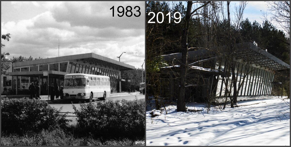 Фото чернобыля до и после