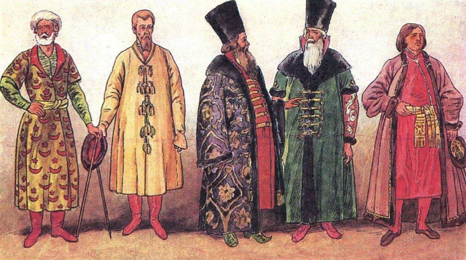 Одежда бояр, царей 16-17