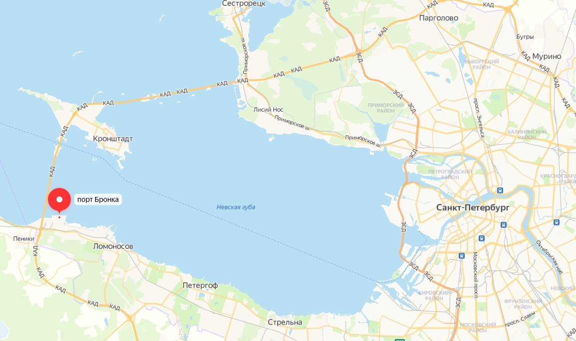 Бронка порт санкт петербург