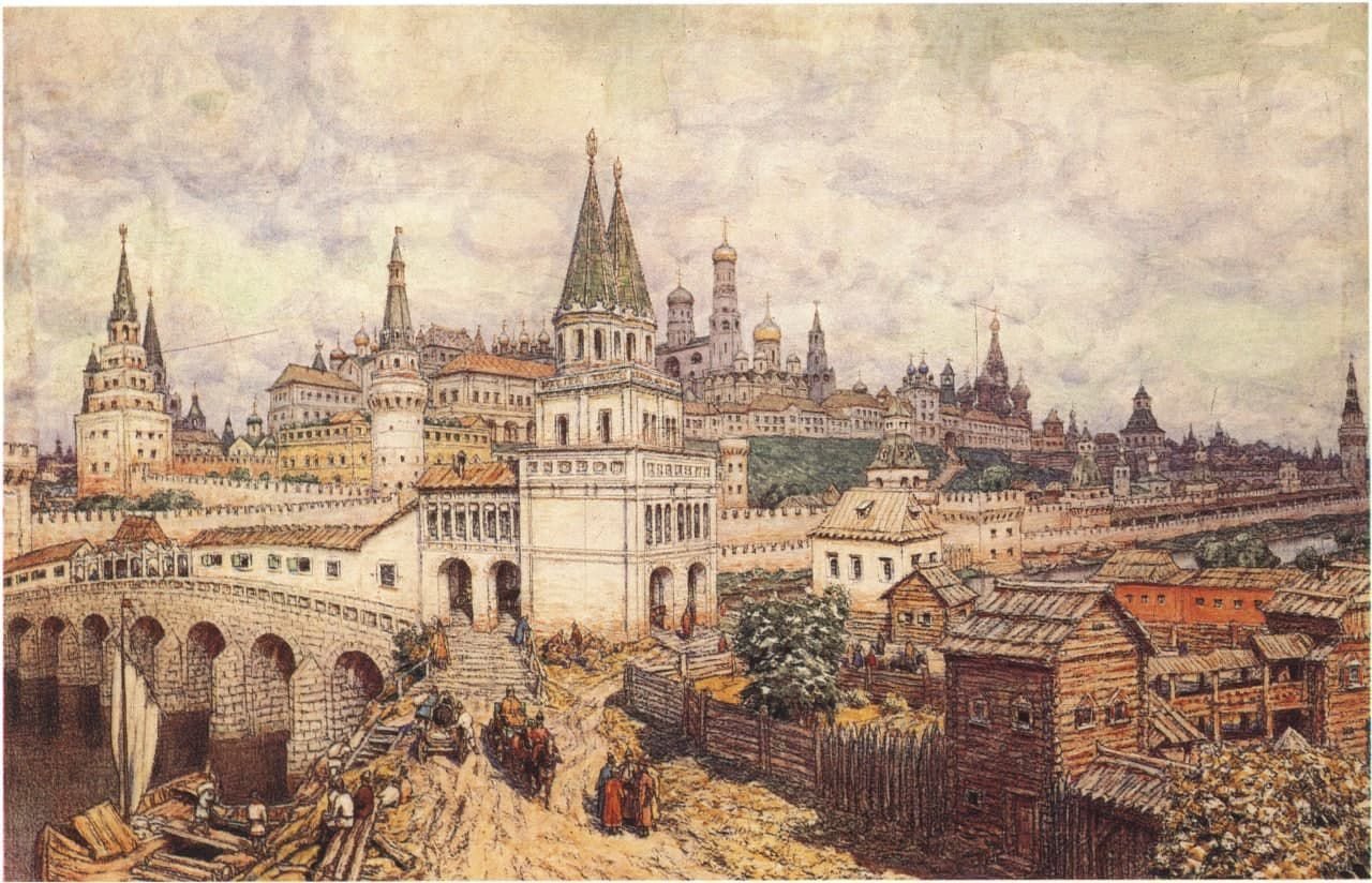 Картина художника васнецова московский кремль