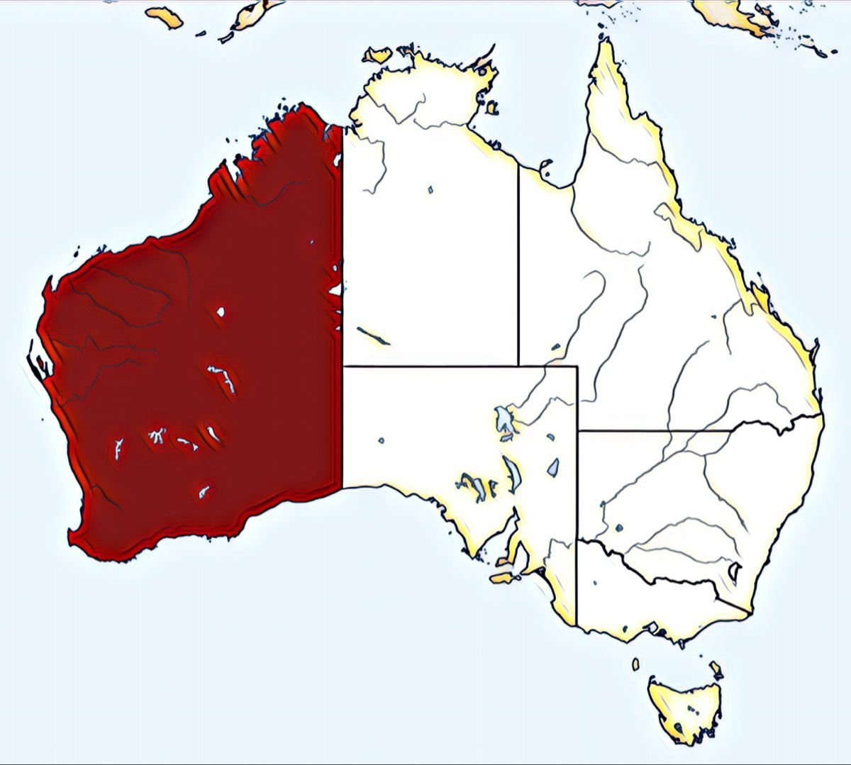 Западная австралия крупнейшие города. Западная Австралия на карте. Стена в Австралии на карте. Агломерации Австралии на карте. План Австралии.