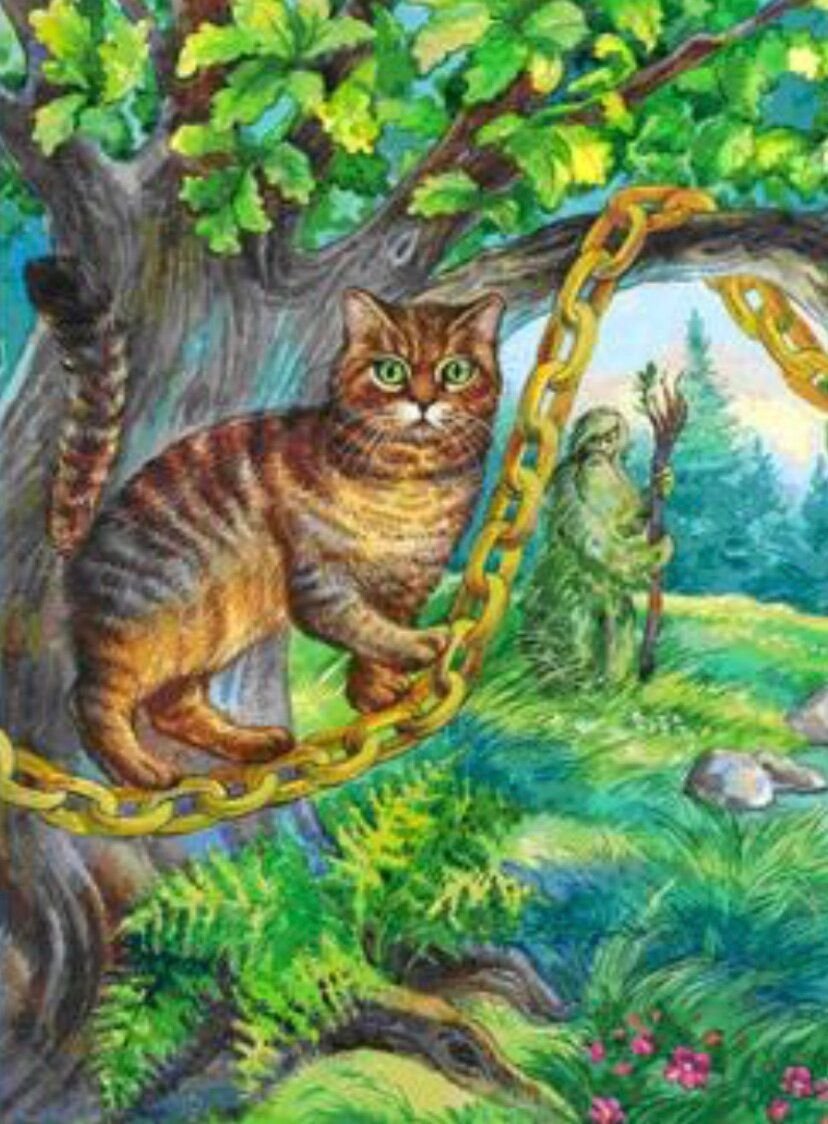 Сказочный кот рисунок