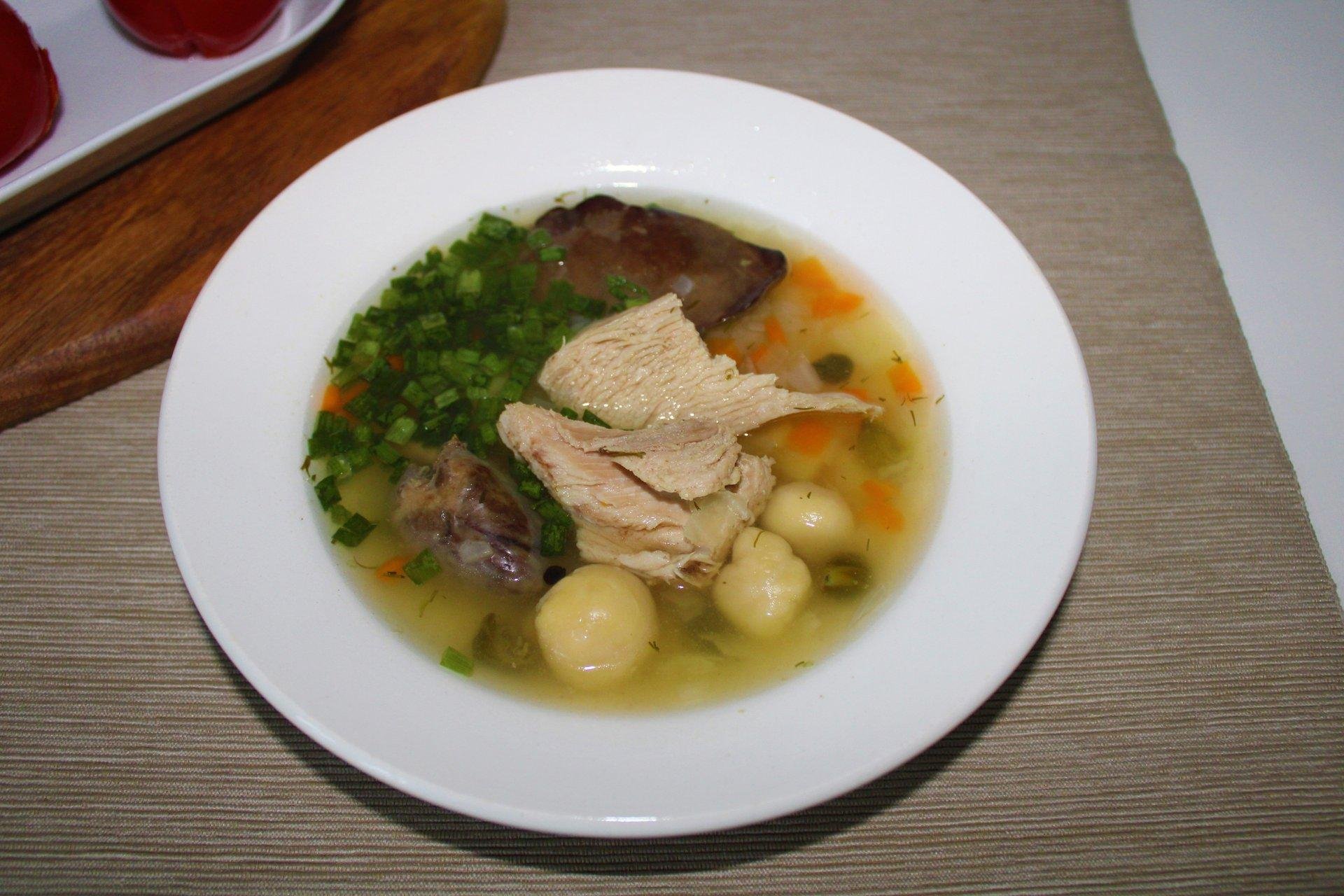 суп с потрошками куриными рецепт с фото