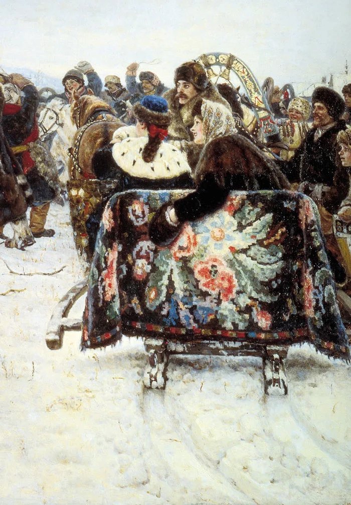 На картине в и сурикова