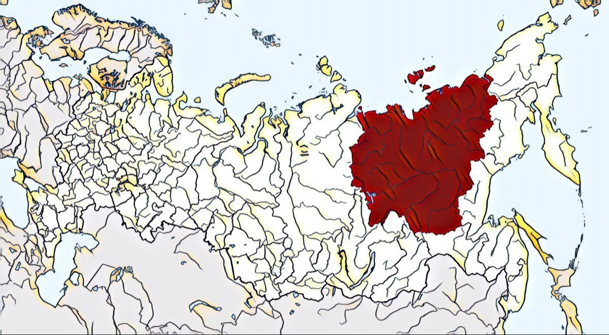 Численность якутска. Якутия на карте России. Якутия самый большой регион России. Карта Республики Саха Якутия.