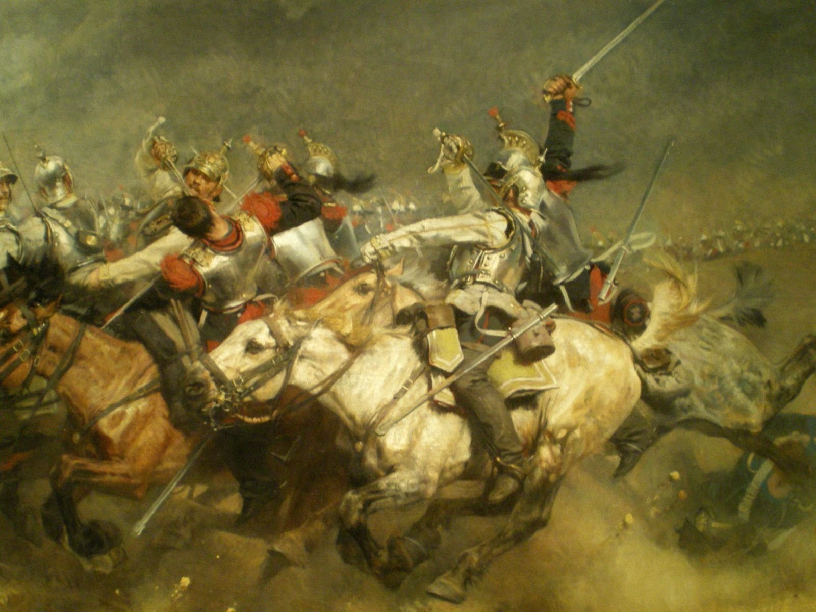 Картина нападение. Кирасиры Наполеона 1812. Аугусто Феррер-Дальмау 1812.