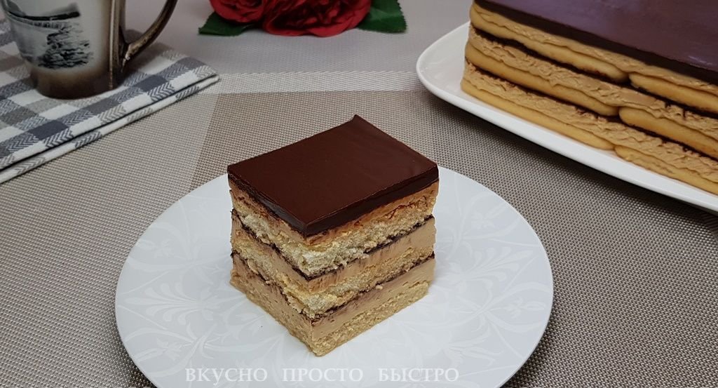 Торт без выпечки - рецепт на канале Вкусно Просто Быстро