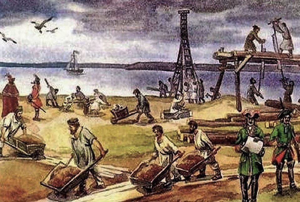 Строительство санкт петербурга картинки
