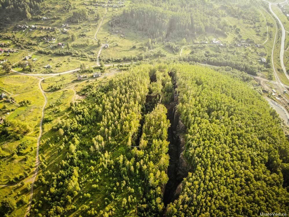 Фото уральских гор с высоты птичьего полета