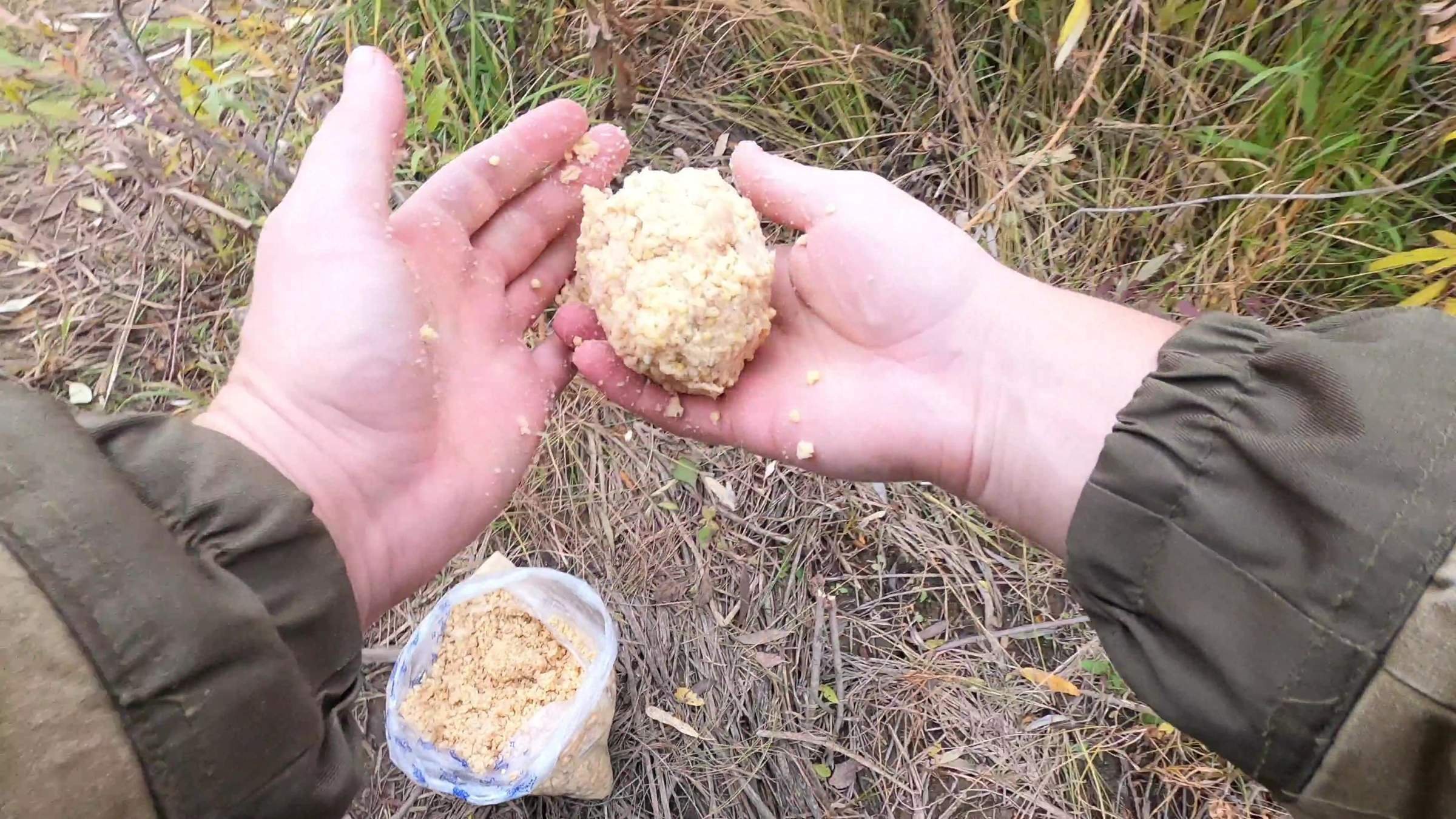 Приманка для рыбы из киселя, муки