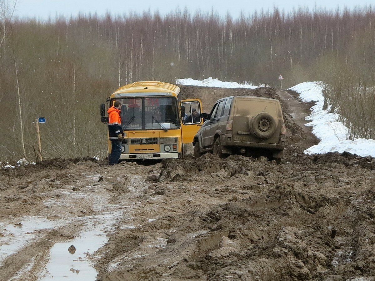 Дороги Сибири грязь