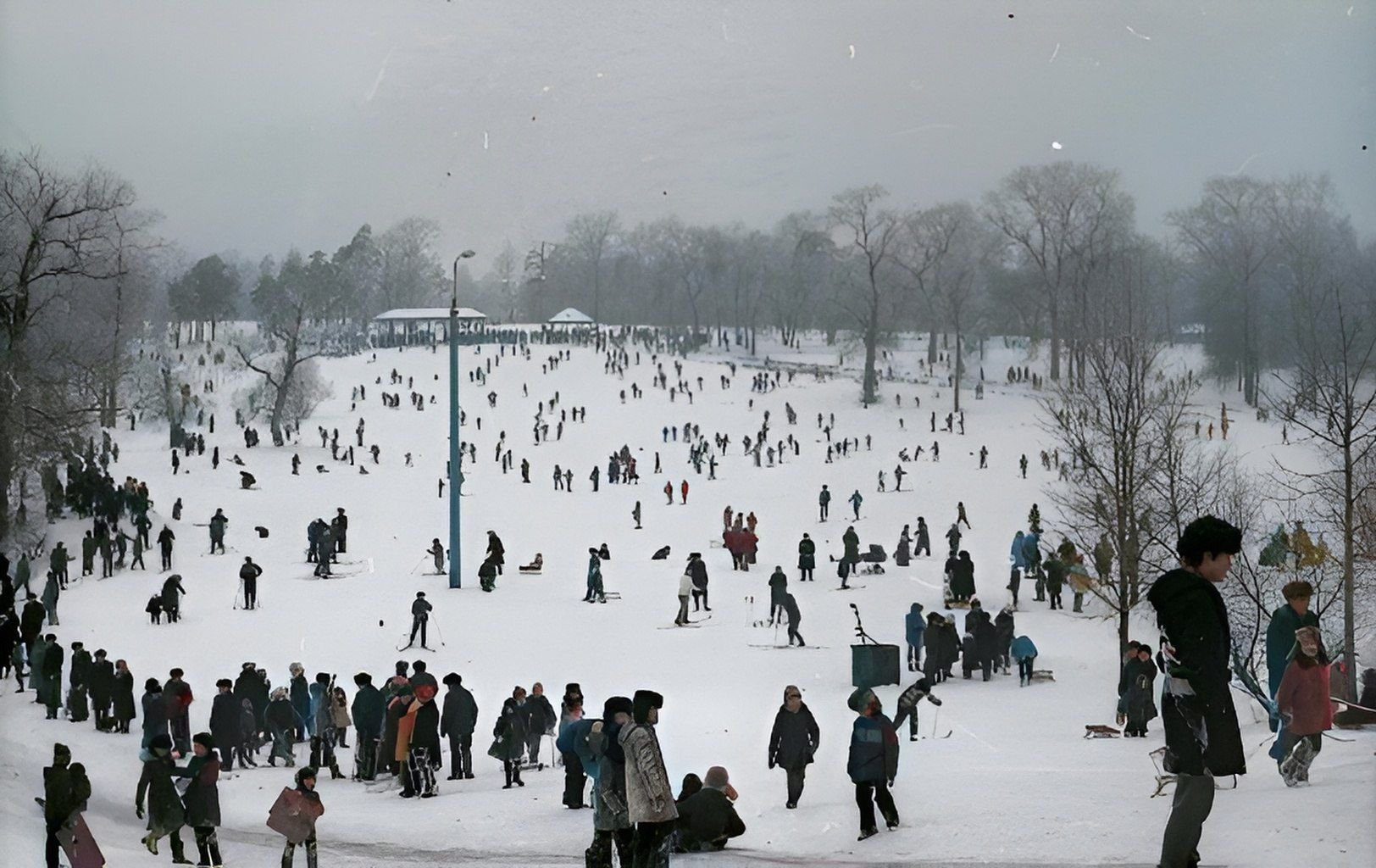 москва зимой ретро