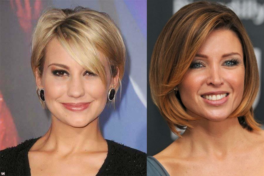 Прямоугольное лицо какие стрижки подойдут женщинам фото до и после