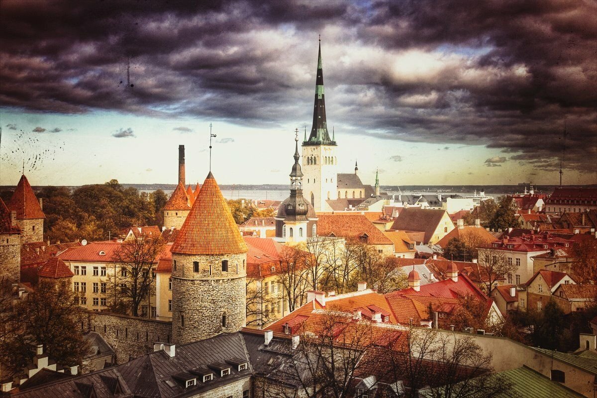 Эстония старый город Таллин