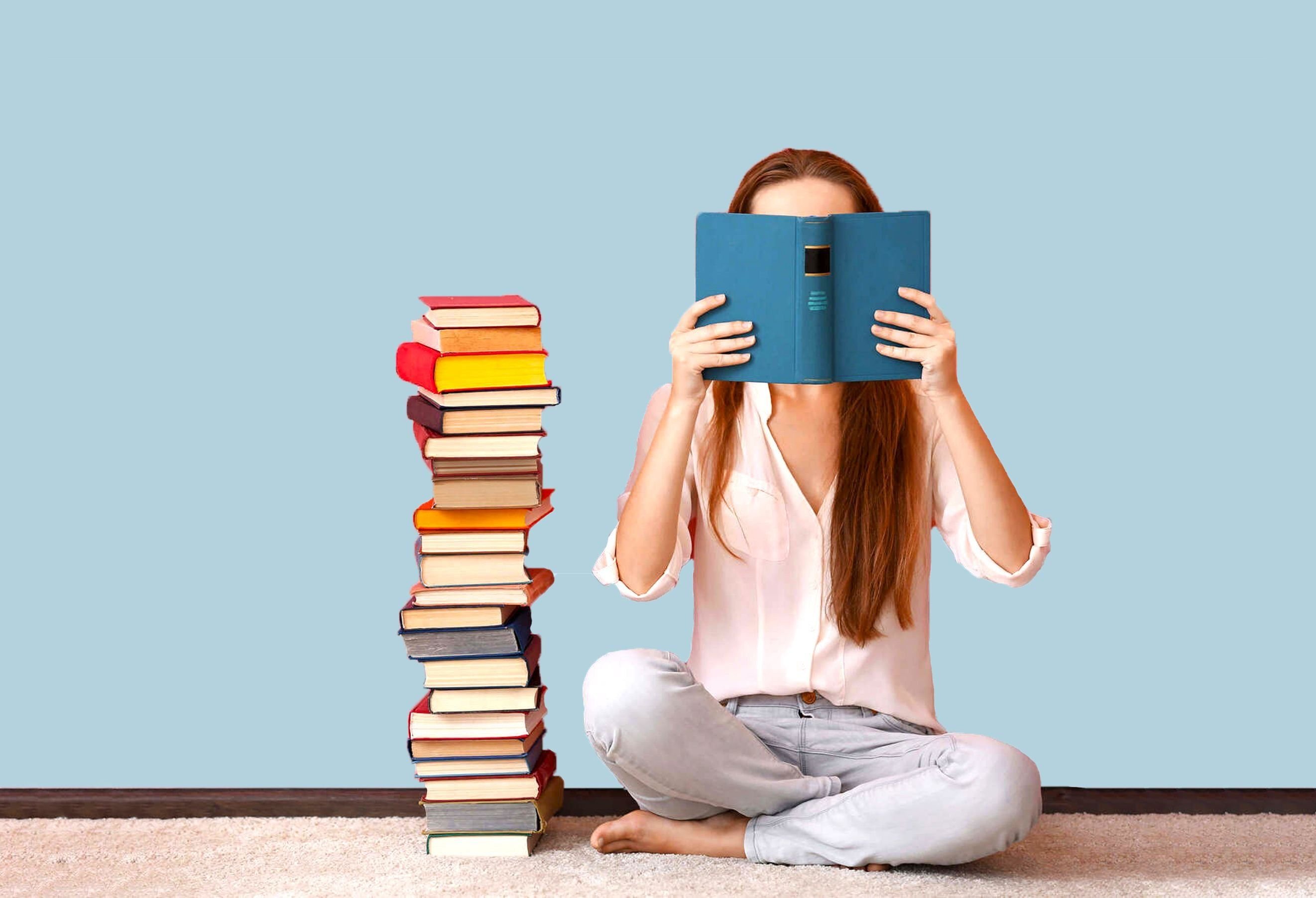 Покажи читать книги. Чтения. Лиса читает книгу