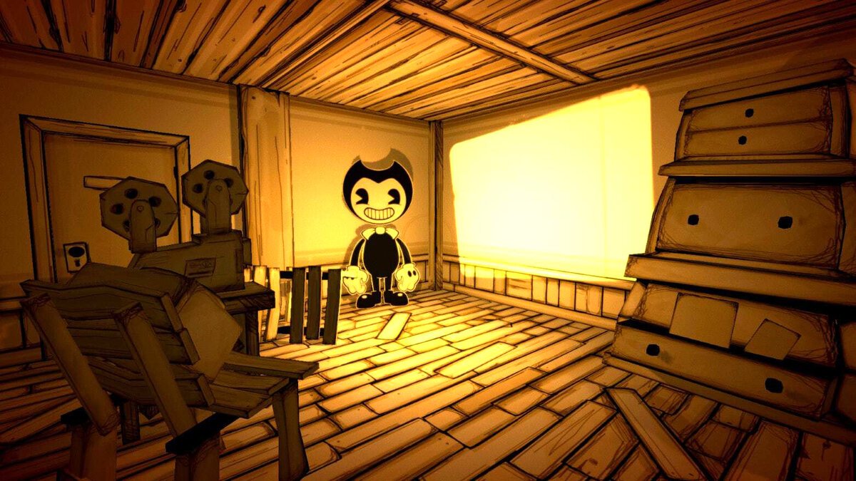 Bendy ink machine. Студия Джоуи Дрю. Bendy and the Ink Machine плейстейшен 4. БЕНДИ И чернильная машина 1. БЕНДИ из игры Bendy and the Ink Machine.